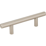 Image of Elements Naples 3 In. Center-to-Center Satin Nickel Cabinet Bar Pull