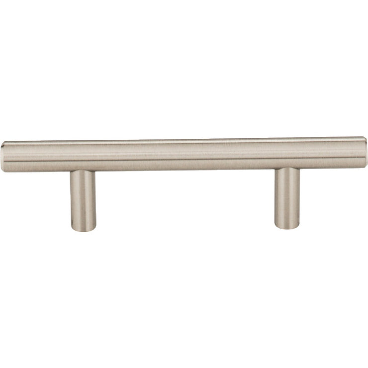 Image of Elements Naples 3 In. Center-to-Center Satin Nickel Cabinet Bar Pull