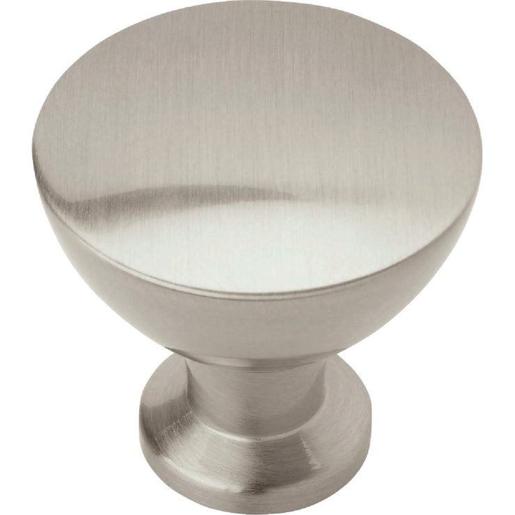 Image of Amerock Grail 1.25 In. Dia. Round Satin Nickel Cabinet Knob