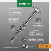 Image of SPAX 8 x1-1/2 In. Wafer Head T-20+ HCR-X (Exterior Rated) Cabinet Screw 1 Lb. (165-Count)
