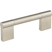 Image of Elements Knox 4-1/4 In. Overall Length Satin Nickel Cabinet Bar Pull