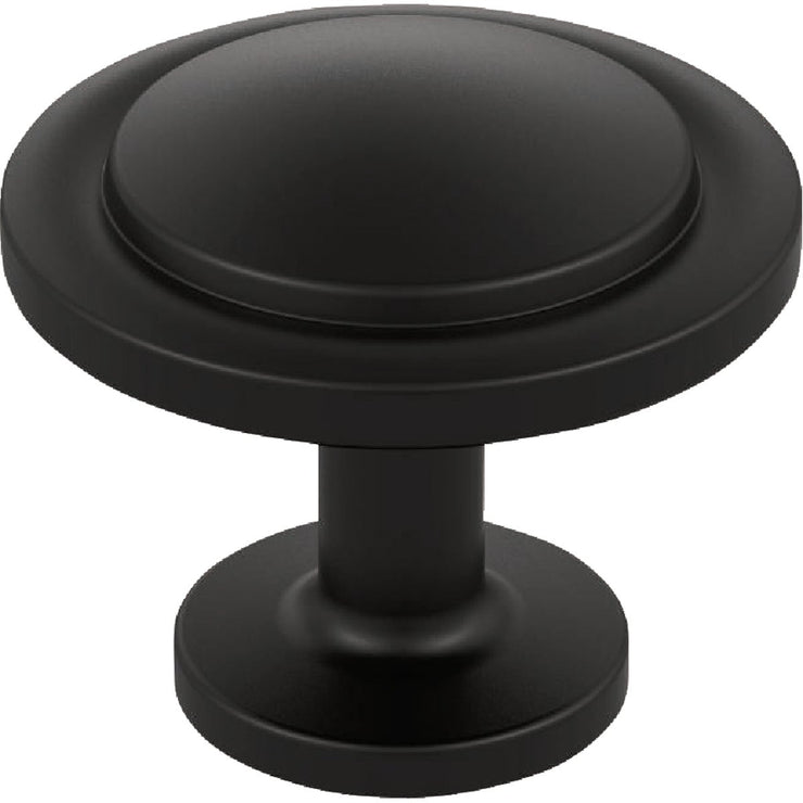 Image of Amerock Loop 1.1875 In. Dia. Round Matte Black Knob