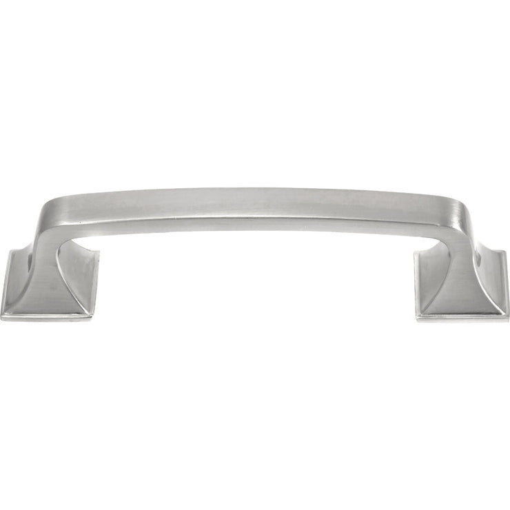 Image of Laurey Newport 3-3/4 In. Center-To-Center Satin Nickel Pull Cabinet Drawer Pull