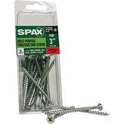Image of SPAX 10 x 3 In. Flat Head Unidrive (Combo Drive) Zinc (Interior) Wood Screw (16-Count)
