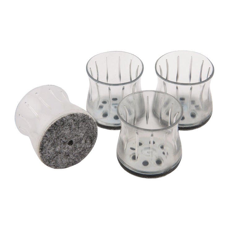 Image of Magic Sliders Magic Fit 1-1/4 In. - 1-7/6 In. Round Felt Furniture Leg Cup (4-Pack)