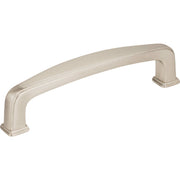 Image of Jeffrey Alexander Milan 4-1/4 In. Overall Length Satin Nickel Cabinet Pull