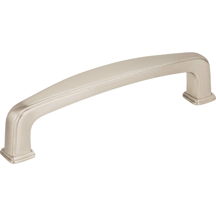 Image of Jeffrey Alexander Milan 4-1/4 In. Overall Length Satin Nickel Cabinet Pull