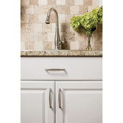 Image of Jeffrey Alexander Milan 4-1/4 In. Overall Length Satin Nickel Cabinet Pull