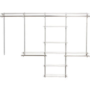 Image of Rubbermaid Configurations Wire Deluxe 4 Ft. to 8 Ft. Closet No-Cut  Adjustable Kit