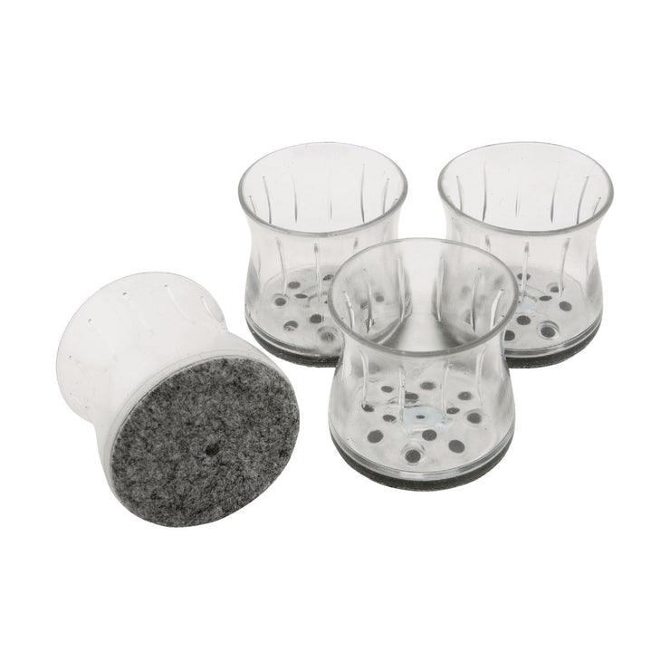 Image of Magic Sliders Magic Fit 1-1/2 In. - 1-3/4 In. Round Felt Furniture Leg Cup (4-Pack)