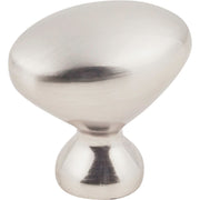 Image of KasaWare 1-1/4 In. Diameter Satin Nickel Oval Knob (10-Pack)