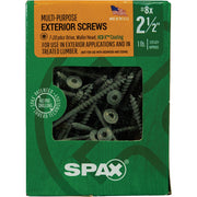 Image of SPAX 8 x 2-1/2 In. Wafer Head T-20+ HCR-X (Exterior Rated) Cabinet Screw 1 Lb. (120-Count)
