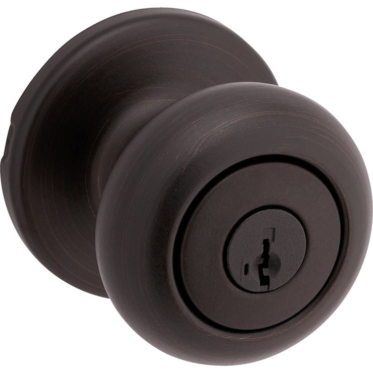 Image of Kwikset Cove Venetian Bronze Entry Door Knob with Smartkey