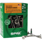 Image of SPAX 10 x 2-1/2 In. Wafer Head T-20+ HCR-X (Exterior Rated) Cabinet Screw 1 Lb. (77-Count)