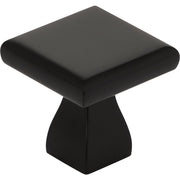 Image of KasaWare 1 In. Diameter Matte Black Flared Foot Square Knob (10-Pack)