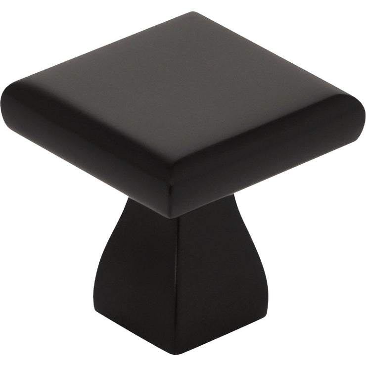 Image of KasaWare 1 In. Diameter Matte Black Flared Foot Square Knob (10-Pack)
