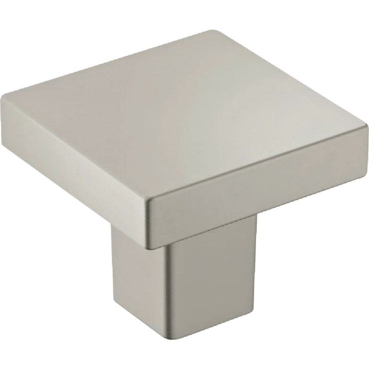 Image of Amerock Monument 1.1875 In. Square Satin Nickel Cabinet Knob