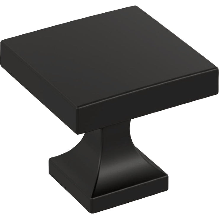 Image of Amerock Pedestal 1.0625 In. Square Matte Black Knob