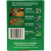 Image of SPAX 10 x 3 In. Flat Head T-20+ 304 Stainless Steel (Exterior Rated) 1 Lb. (68-Count)