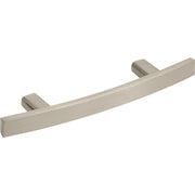 Image of Elements Thatcher 5-1/4 In. Overall Length Satin Nickel Curved Cabinet Bar Pull