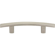 Image of Elements Thatcher 5-1/4 In. Overall Length Satin Nickel Curved Cabinet Bar Pull