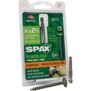 Image of SPAX 1/4 X 2-1/2 In. PowerLag Washer Head T-30 HCR (Exterior Rated) Lag Screw Power Pax (12-Count)