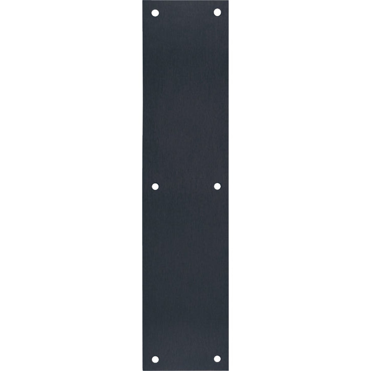 Image of Tell 3.5 In. x 15 In. Matte Black Push Plate