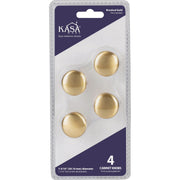 Image of KasaWare 1-3/16 In. Diameter Brushed Gold Cabinet Knob (4-Pack)