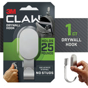 Image of 3M Claw 25 Lb. Silver Drywall Hook