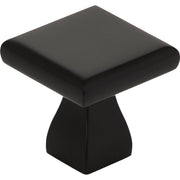 Image of KasaWare 1 In. Diameter Matte Black Flared Foot Square Knob (4-Pack)