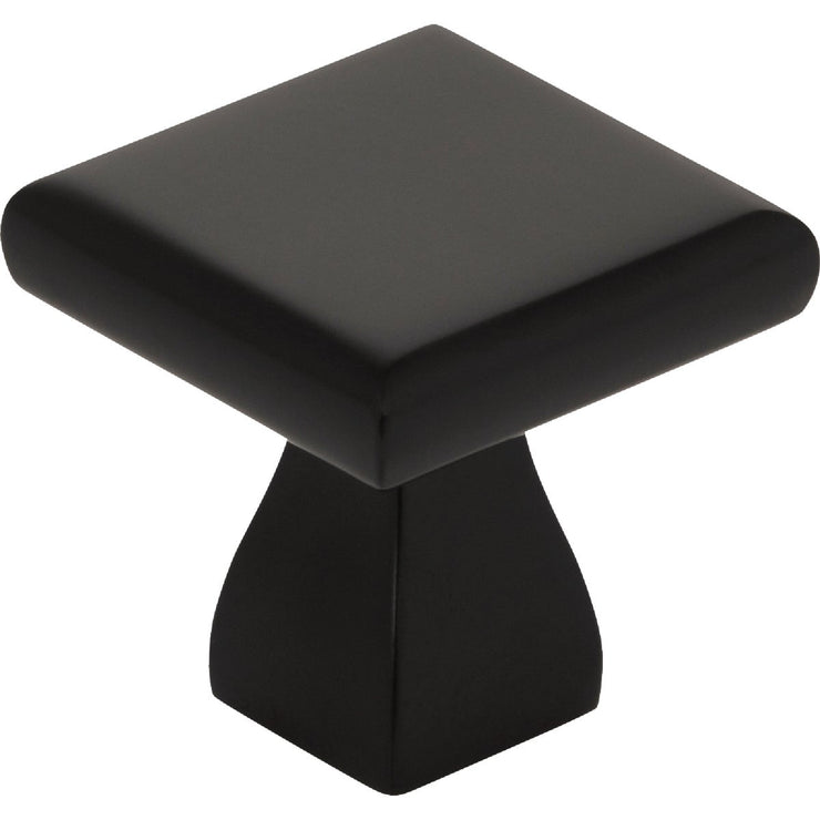 Image of KasaWare 1 In. Diameter Matte Black Flared Foot Square Knob (4-Pack)