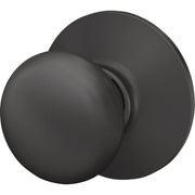 Image of Schlage Plymouth Matte Black Passage Hall & Closet Door Knob