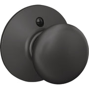 Image of Schlage Plymouth Matte Black Passage Hall & Closet Door Knob