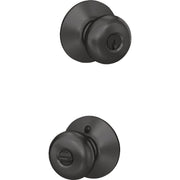 Image of Schlage Plymouth Matte Black Knob Keyed Entry