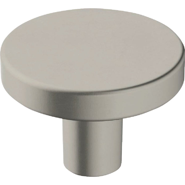 Image of Amerock Versa 1.375 In. Dia. Round Satin Nickel Cabinet Knob
