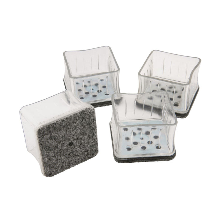 Image of Magic Sliders Magic Fit - 1-7/16 In. - 1-5/8 In. Square Felt Furniture Leg Cup (4-Pack)
