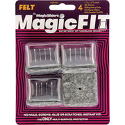Image of Magic Sliders Magic Fit - 1-7/16 In. - 1-5/8 In. Square Felt Furniture Leg Cup (4-Pack)