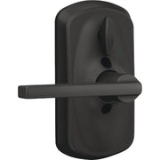 Image of Schlage Plymouth Matte Black Electronic Keypad Entry Latitude Lever