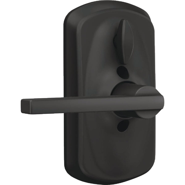 Image of Schlage Plymouth Matte Black Electronic Keypad Entry Latitude Lever