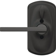 Image of Schlage Plymouth Matte Black Electronic Keypad Entry Latitude Lever