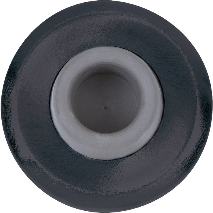 Image of Tell Commercial Matte Black Concave Wall Door Stop
