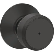 Image of Schlage Bowery Matte Black Bed & Bath Privacy Lock