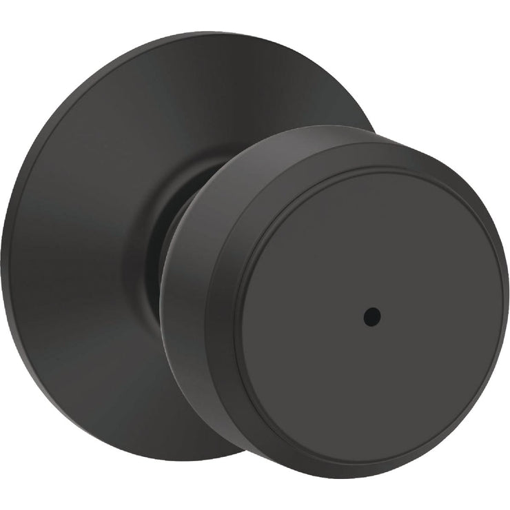 Image of Schlage Bowery Matte Black Bed & Bath Privacy Lock