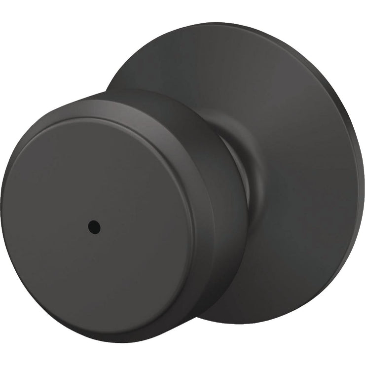 Image of Schlage Bowery Matte Black Bed & Bath Privacy Lock