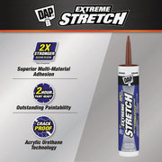 Image of Dap Extreme Stretch 10.1 Oz. Redwood Acrylic Urethane Premium Elastomeric Sealant