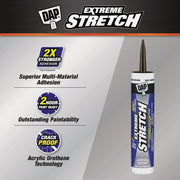 Image of Dap Extreme Stretch 10.1 Oz. Dark Brown Acrylic Urethane Premium Elastomeric Sealant