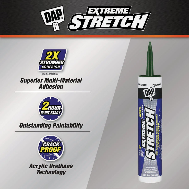 Image of Dap Extreme Stretch 10.1 Oz. Pine Green Acrylic Urethane Premium Elastomeric Sealant