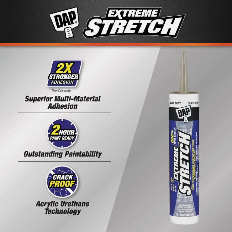 Image of Dap Extreme Stretch 10.1 Oz. Slate Gray Acrylic Urethane Premium Elastomeric Sealant