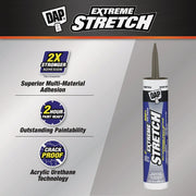 Image of Dap Extreme Stretch 10.1 Oz. Iron Stone Acrylic Urethane Premium Elastomeric Sealant