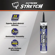 Image of Dap Extreme Stretch 10.1 Oz. Black Acrylic Urethane Premium Elastomeric Sealant